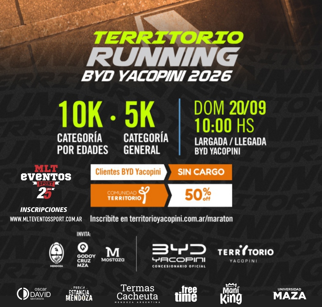 TERRITORIO RUNNING | MARCÁ LA DIFERENCIA 2026
