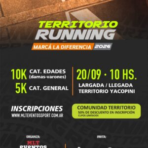 TERRITORIO RUNNING | MARCÁ LA DIFERENCIA 2026